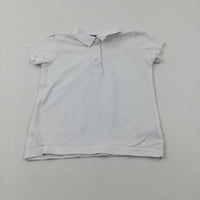 White School Polo Shirt - Girls 5-6 Years