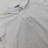 White School Polo Shirt - Girls 5-6 Years