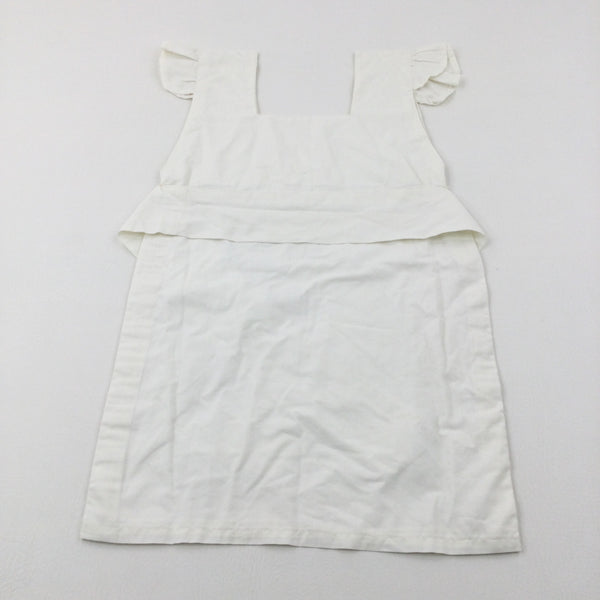 Victorian Maid Cream Apron Costume - Girls 5-7 Years