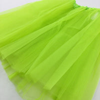 Neon Green Net Skirt - Girls 9-11 Years