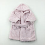 Pink Fluffy Dressing Gown - Girls 3-4 Years