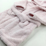 Pink Fluffy Dressing Gown - Girls 3-4 Years