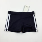 **NEW** Striped Black & White Shorts - Girls 3-4 Years