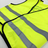 Grandad's Little Helper' Neon Yellow Builders Vest Costume - Girls/Boys 4-5 Years