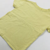 Yellow Cotton T-Shirt - Boys 4-5 Years