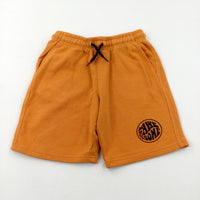 'Stay Awesome' Orange Shorts - Boys 9-10 Years