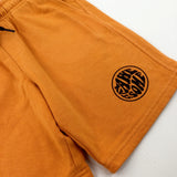 'Stay Awesome' Orange Shorts - Boys 9-10 Years