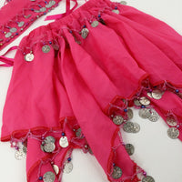 Belly Dancer's Skirt & Hat Costume - Girls 7-8 Years