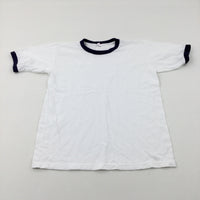 **NEW** White Cotton T-Shirt - Boys 10-11 Years