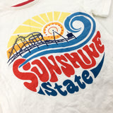 'Sunshine State' Fairground White T-Shirt - Boys 4-5 Years