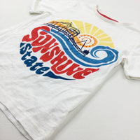 'Sunshine State' Fairground White T-Shirt - Boys 4-5 Years