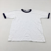 **NEW** White Cotton T-Shirt - Boys 10-11 Years