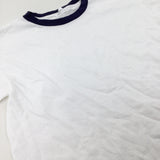 **NEW** White Cotton T-Shirt - Boys 10-11 Years