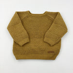 Mustard Yellow Knitted Jumper - Boys 4-5 Years