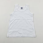 White Cotton Vest - Boys 2-3 Years