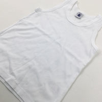 White Cotton Vest - Boys 2-3 Years