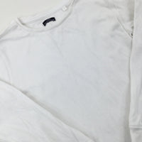 White Long Sleeve Top - Boys 5-6 Years