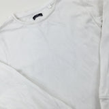 White Long Sleeve Top - Boys 5-6 Years