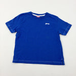 Slazenger Motif Blue T-Shirt - Boys 5-6 Years