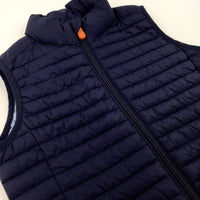 Save The Duck Navy Padded Gilet - Boys 5-6 Years