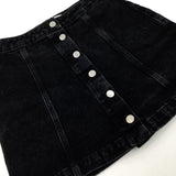 Black Denim Skirt - Girls 14-15 Years