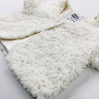 Sparkly Cream Fluffy Shrug Cardigan - Girls 5-6 Years