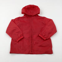 Red Lightweight Jacket - Girls 5-6 Years