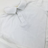 White Polo Shirt - Boys 6-7 Years