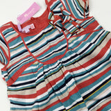 **NEW** Colourful Striped Top - Girls 6-7 Years