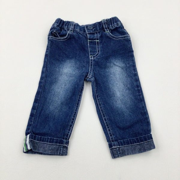 Mid Blue Denim Jeans - Boys 6-9 Months