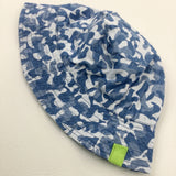 Camouflage Blue Sun Hat - Boys 6-9 Months