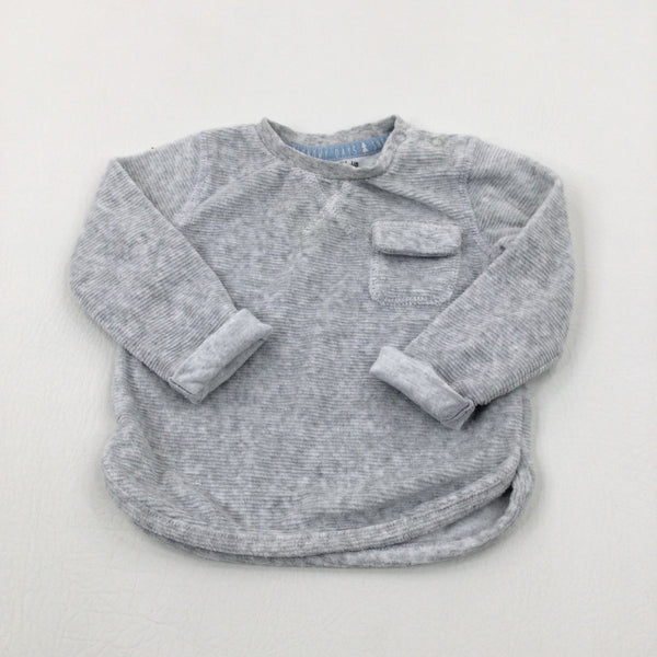 Light Grey Lightweight Jumper - Boys 6-9 Months