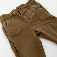 Tan Trousers With Adjustable Waist - Boys 6-9 Months