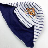 'Little Nemo' Appliqued Navy Striped Sun Hat - Boys 6-12 Months
