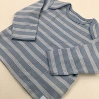 Blue Striped Long Sleeve Top - Boys 6-9 Months