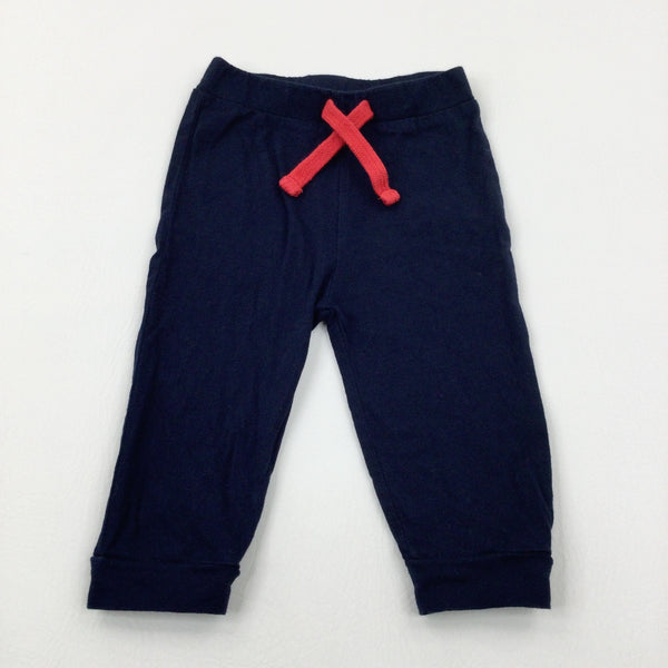Navy Jersey Trousers - Boys 6-9 Months