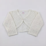 Sparkly White Knitted Cardigan - Girls 9-12 Months