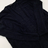 Black Knitted Lightweight Cardigan - Girls 9-10 Years