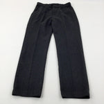 Charcoal Grey School Trousers With Adjustable Waist - Boys 12-13 Years