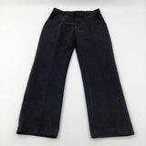 Charcoal Grey School Trousers With Adjustable Waist - Girls 12-13 Years