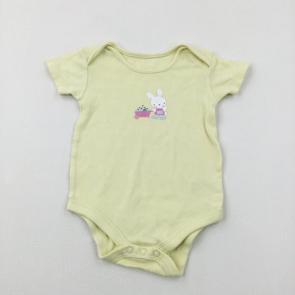 Bunny Yellow Bodysuit - Girls 9-12 Months