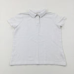 White School Polo Shirt - Girls 11-12 Years