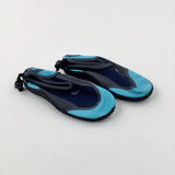 'Surf State' Navy & Light Blue Beach Shoes - Size 12