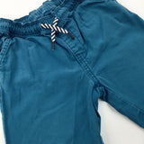 Petrol Blue Shorts - Boys 12-18 Months