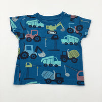 Vehicles Blue T-Shirt - Boys 12-18 Months