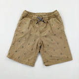 Cacti Tan Shorts - Boys 12-18 Months