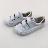 Glittery White Trainers - Size 8