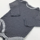 Black Striped Bodysuit - Boys 12-18 Months