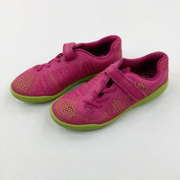 Pink & Lime Green Trainers - Size 2F