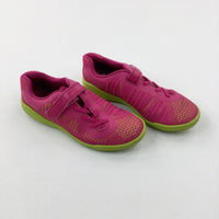 Pink & Lime Green Trainers - Size 2F